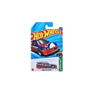 Hot Wheels Honda Civic Custom – 2025 HW Reverse Rake 5/5 | Collector #201/250 – Red, White & Blue Racing Livery