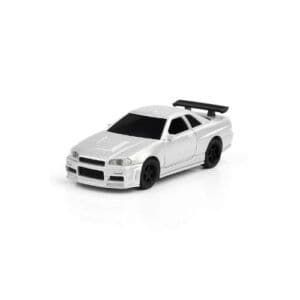 JIABAILE 1:43 Nissan Skyline R34 GTR RC Desktop Drift Car with Gyro – 4WD Mini High-Speed RTR (India)