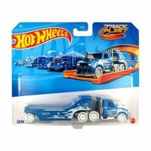 Hot Wheels Track Fleet – Semi Rodger Dodger 1:64 Die-Cast Cab & Trailer Truck