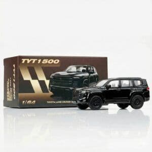 MASSDI 1:64 Toyota Land Cruiser LC300 – Black Alloy Imported Car Model