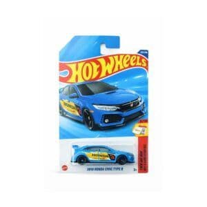 Hot Wheels 2018 Honda Civic Type R – Blue | 1:64 Scale Diecast | Then and Now Series | 2025 | 123/250 (Imported)