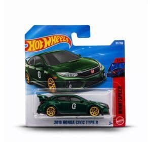 Hot Wheels 2018 Honda Civic Type R – Green | International Short Card (Import) | 1:64 Diecast