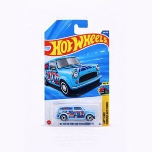 Hot Wheels ’67 Austin Mini Van – Blue | 1:64 Scale Diecast | Art Cars Series | Mainline | 169/250 (Imported)