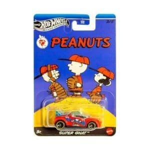 Hot Wheels Silver Series Peanuts 75 Years Super Gnat – 1:64 Die-Cast Car (Imported)