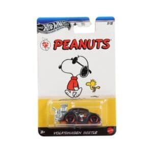 Hot Wheels Silver Series Peanuts 75 Years Volkswagen Beetle – 1:64 Die-Cast Car (Imported)