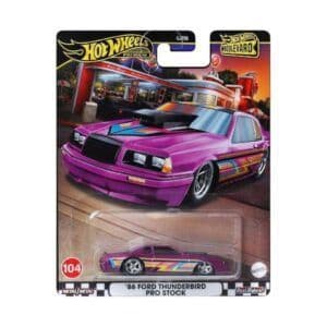 Hot Wheels ’86 Ford Thunderbird Pro Stock – Boulevard Series #104 | Premium 1:64 Die-Cast Car | Metal/Metal | Real Riders