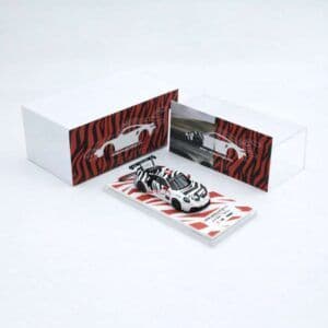 Modernart x Shepwell x Senseorgan Porsche 911 Cup Black White #7 1:64 Die-Cast Model Car MD647311