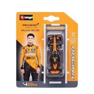 Bburago McLaren MCL39 F1 1:64 Diecast Model Car | Lando Norris #4 | Formula 1 | India