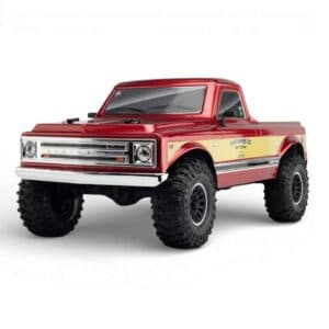 Yikong YK41015 1/10 RTR 4WD RC Rock Crawler – Chevrolet Chevy C10 Inspired Pickup Truck | Volcano Red