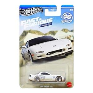 Hot Wheels Silver Series Fast &amp; Furious Race-Off 1995 Mazda RX-7 1:64 Die-Cast Car