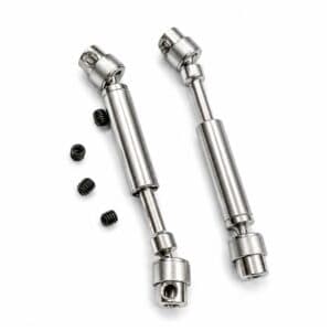 Metal Center Drive Shafts for FMS FCX18 RC Crawler (LC80, Chevrolet K10, GMC Sierra S 1500, Hummer EV & EazyRC Thunderstorm)