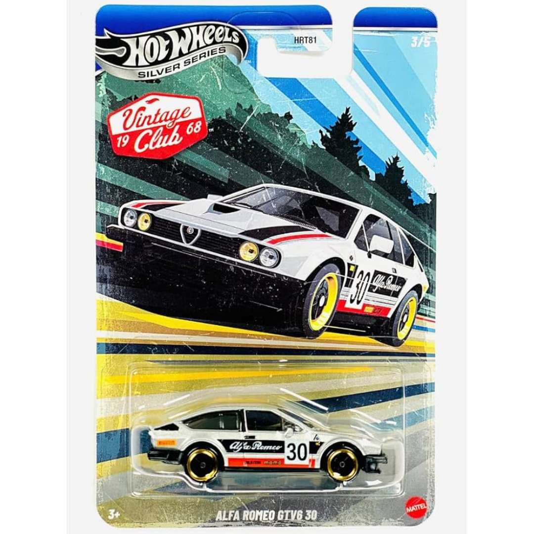 Hot Wheels Silver Series Vintage Club 1968 Alfa Romeo GTV6 30 Imported 1:64 Die-Cast Car