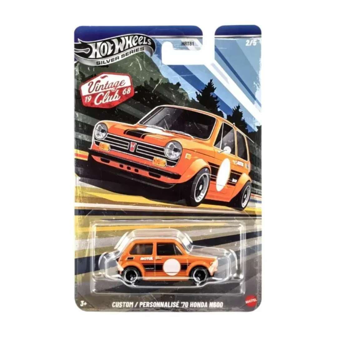Hot Wheels Silver Series Vintage Club Custom ’70 Honda N600 Imported 1:64 Die-Cast Car