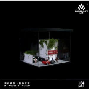 MoreArt MO960202 1:64 Street Scene Diorama with LED Lighting Display Base