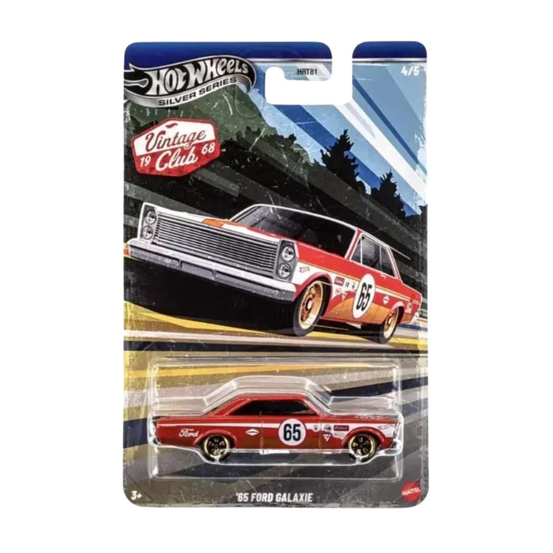 Hot Wheels Silver Series Vintage Club ’65 Ford Galaxie Imported 1:64 Die-Cast Car