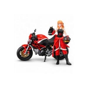 MoreArt 1:64 Ducati Monster 696 Red & Black Cool Girl Riding Doll M-220