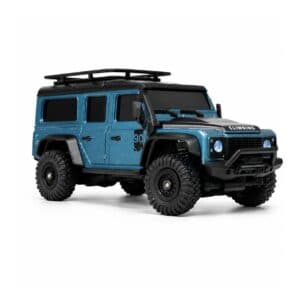 HB Toys Land Rover Defender R4306 1/43 Scale 4WD RTR Mini RC Crawler with APP Control – Blue