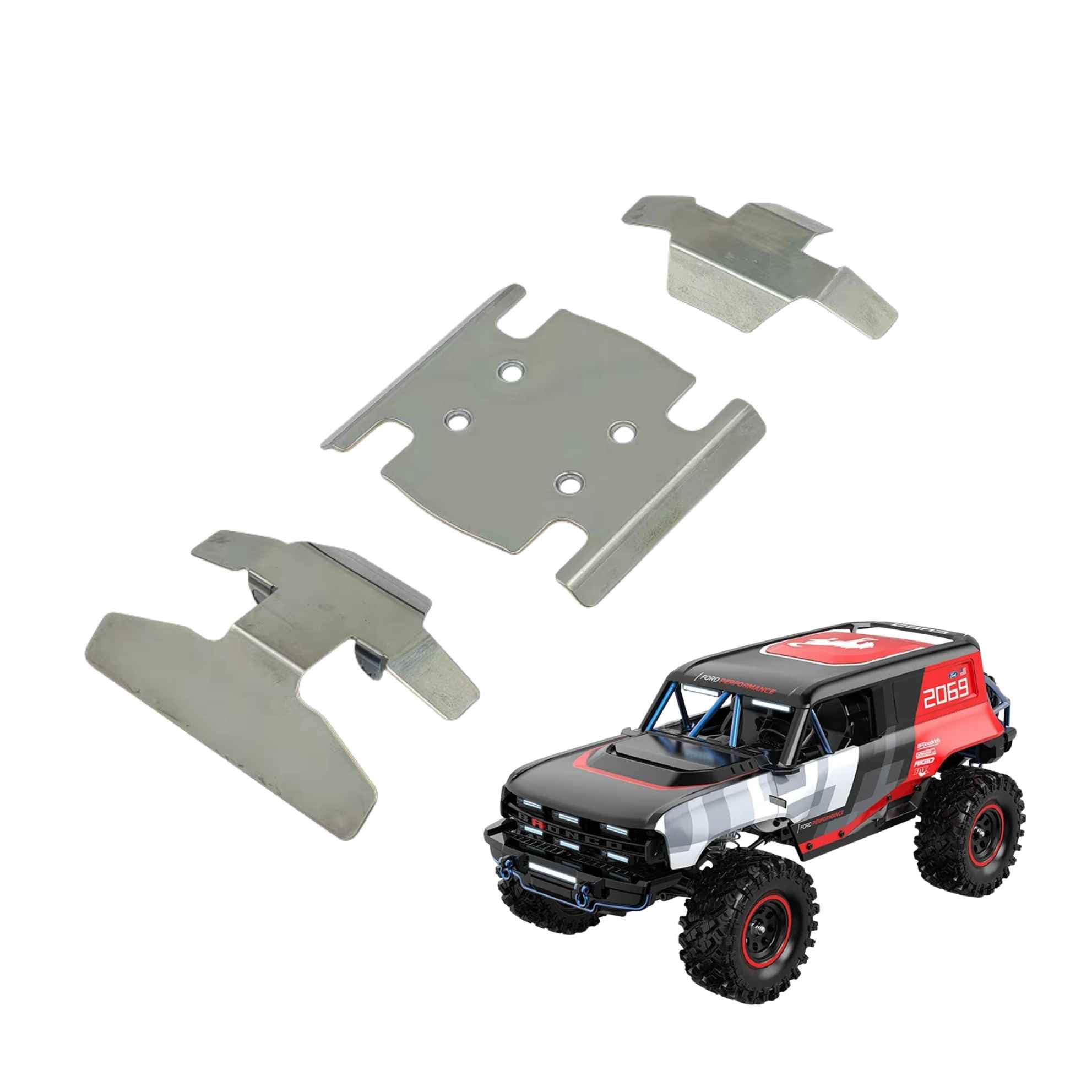 MJX H18P Ford Bronco Metal Chassis Armor Skid Plate Set 1/18
