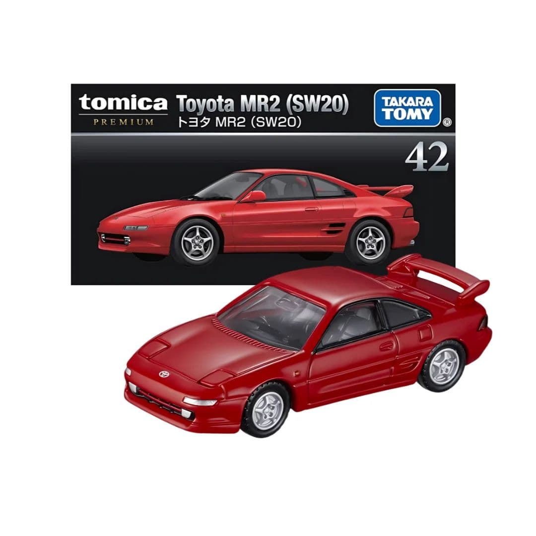 Takara Tomy Tomica Premium No. 42 Toyota MR2 (SW20) 1:60 Scale – Red