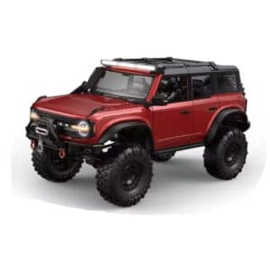 HB Toys R1002-B Bronco 1/10 Brushless 4WD RC Rock Crawler with Diff Lock, Winch & 2-Speed – Red | India