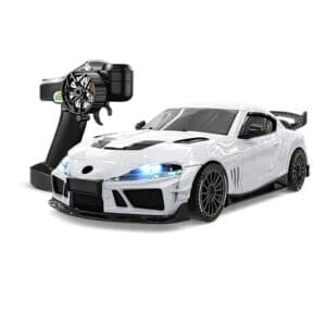JXC SP4301 Toyota Supra 1/43 Scale 4WD RC Drift Car with Gyro – Official Licensed White Edition | India