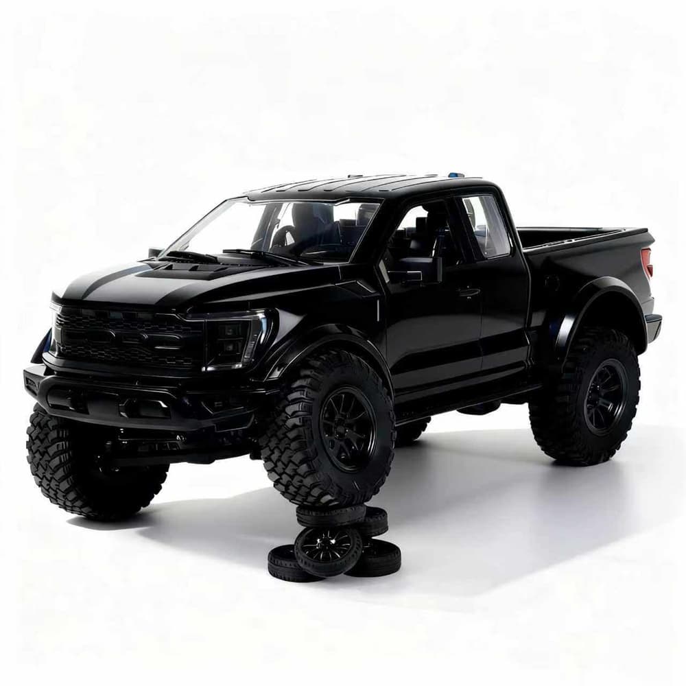 HSTAR R12-01Q Ford Raptor 1/12 Scale 4WD RC Crawler Pickup Truck RTR – Black | India