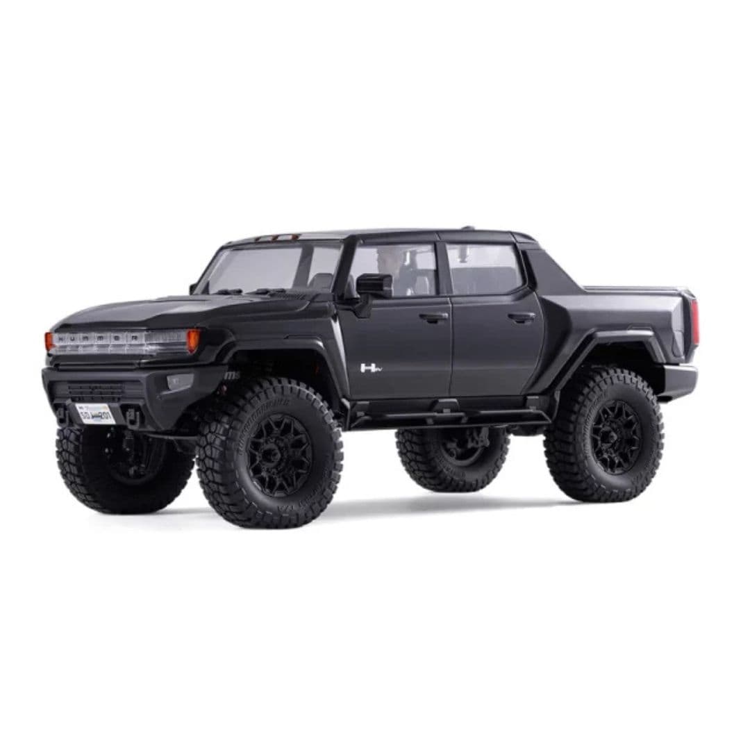 FMS 1:18 FCX18 Hummer EV RC Pickup Truck (RTR, Black) – Officially Licensed Rock Crawler