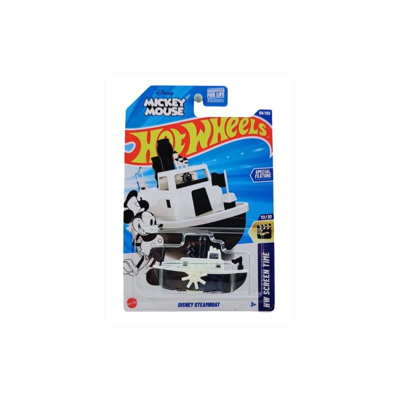 Hot Wheels 2025 – Disney Steamboat | HW Screen Time Series | Mickey Mouse | 1:64 Die-Cast | 166/250