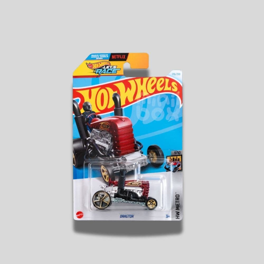 Hot Wheels Dragtor (Red & Black) – Mainline 2024 – 176/250 – 1:64 Scale Die-Cast