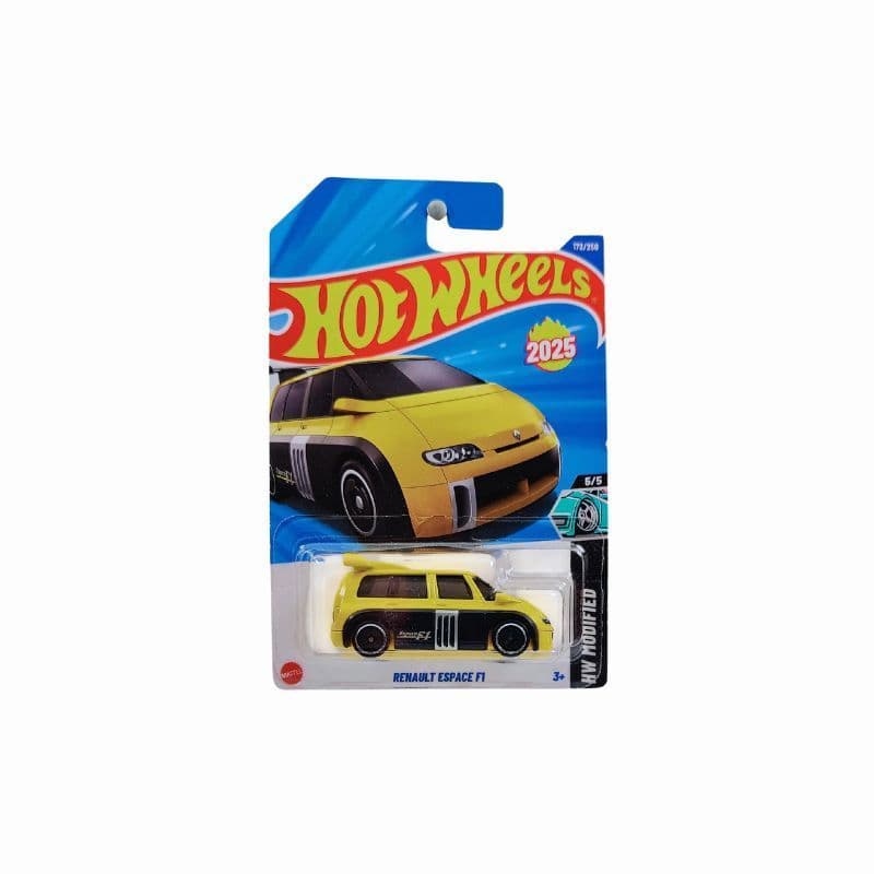 Hot Wheels 2025 – Renault Espace F1 | HW Modified Series | Yellow | 1:64 Die-Cast | 172/250