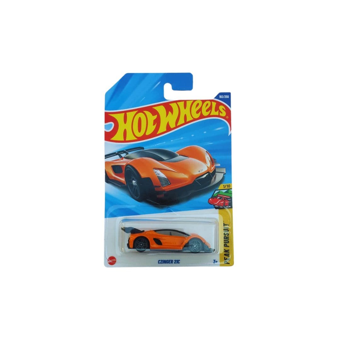 Hot Wheels Czinger 21C – 2025 HW Peak Pursuit 1/10 | Collector #192/250 – Orange American Hypercar