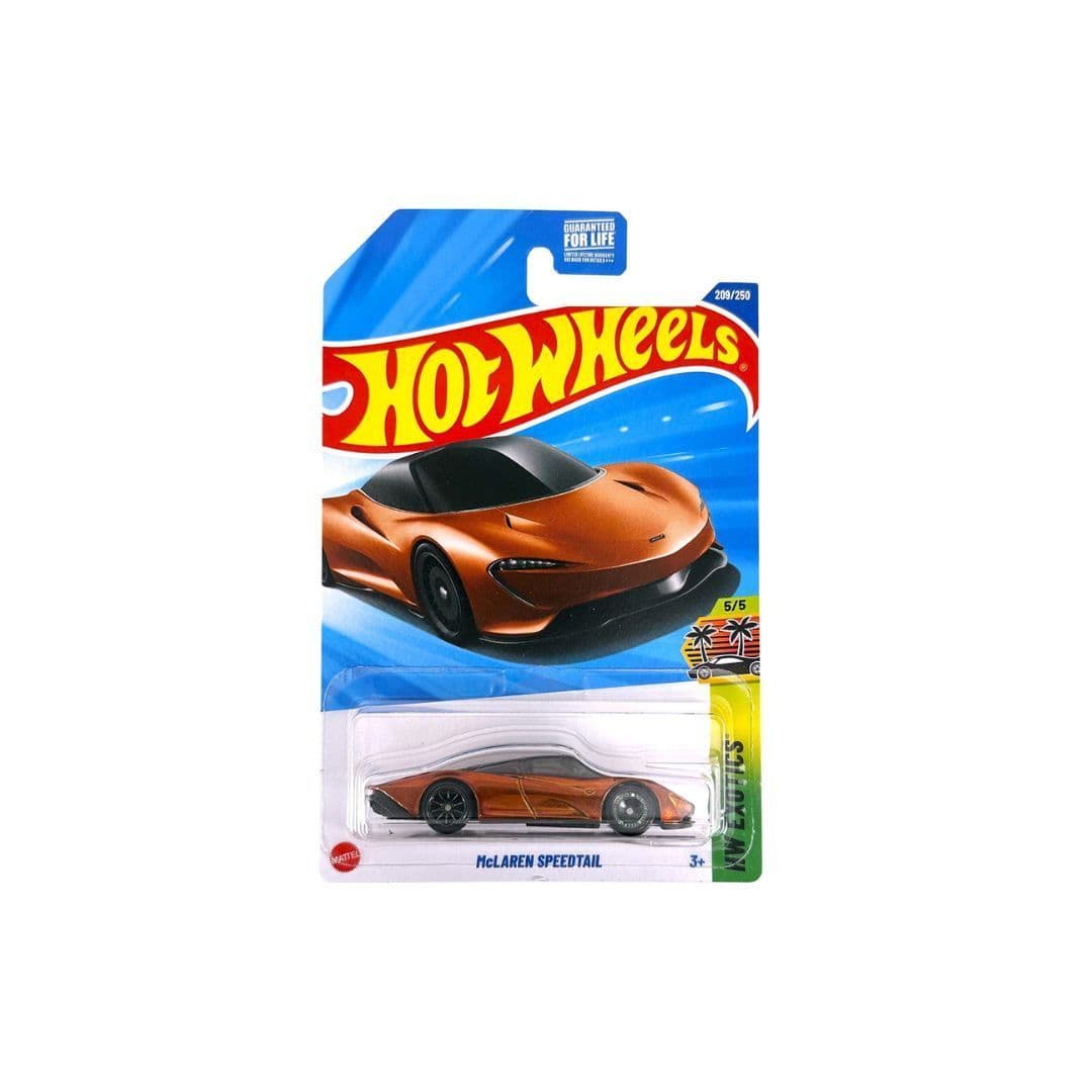 Hot Wheels McLaren Speedtail – HW Exotics 5/5 | Collector #209/250 – Spectraflame Orange