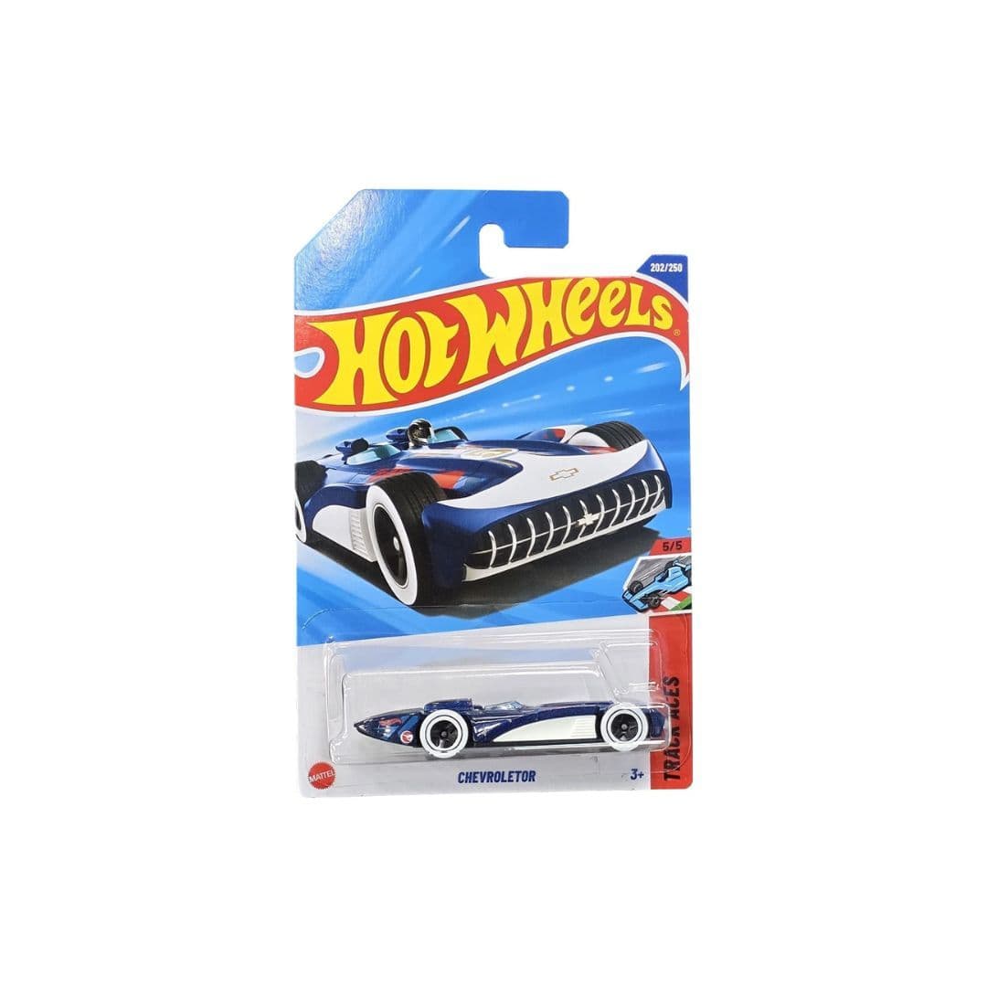 Hot Wheels Chevroletor – 2025 Treasure Hunt | Track Aces 5/5 | Collector #202/250 – Red, White & Blue Livery