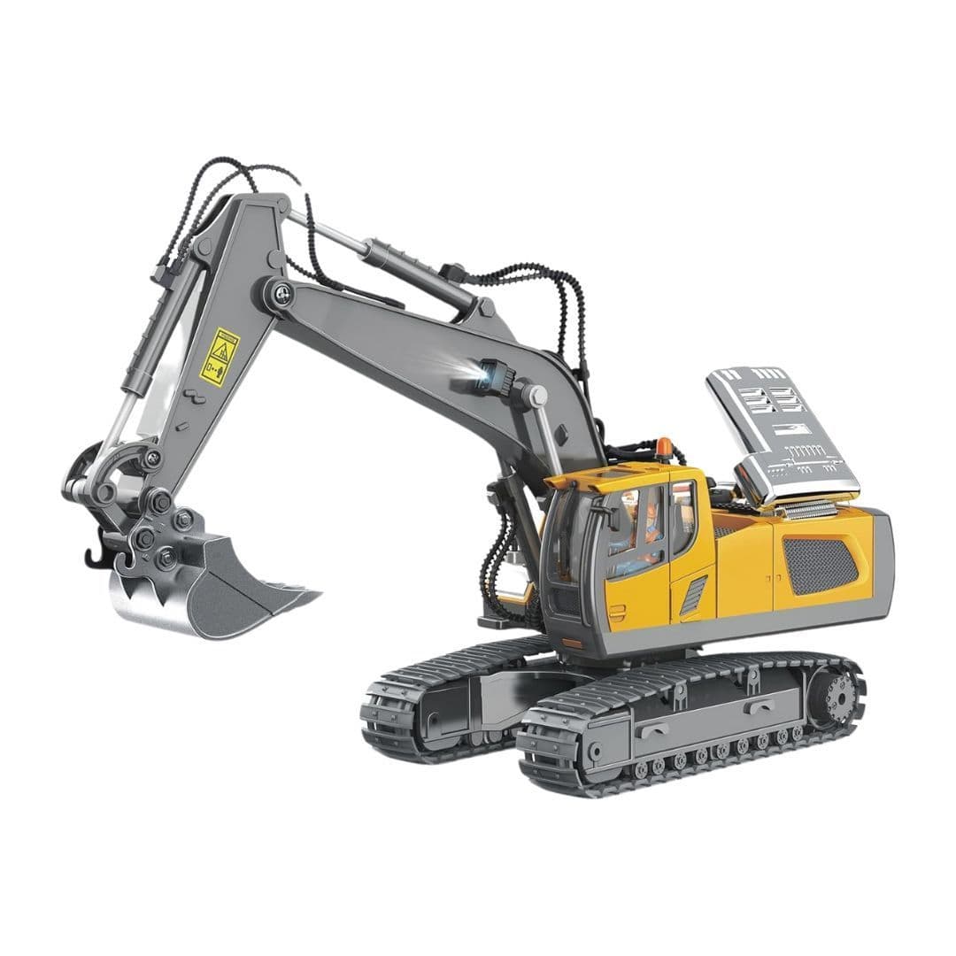 Yigong BC1043 RC Excavator – 1/18 Scale Construction Toy with Metal Shovel, Lights & Sounds (2.4GHz)