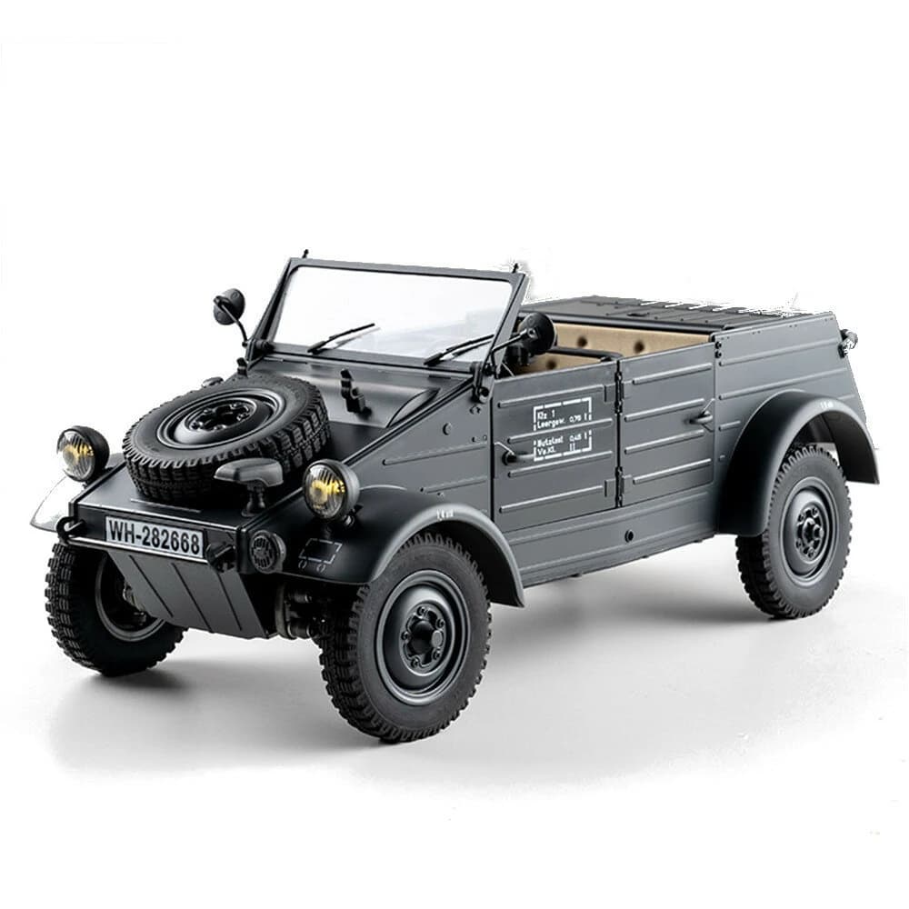 ROCHOBBY 1/12 Type82 Kübelwagen RTR – WWII German Gray RC Car