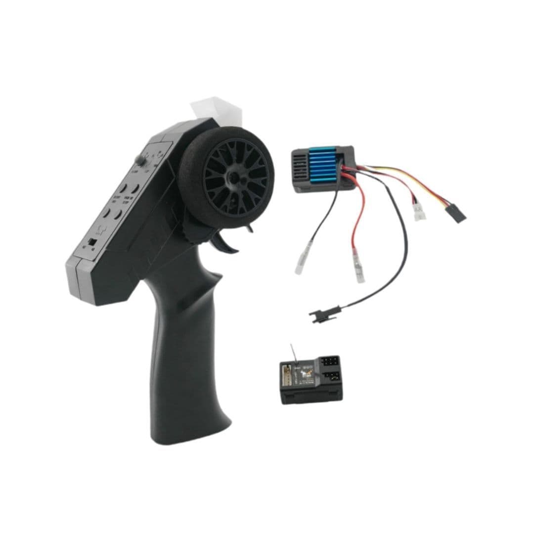 MN88K RC Car 2CH Remote + 50A ESC + Receiver Upgrade Kit – Modification Set for 1/18 & 1/12 RC Cars