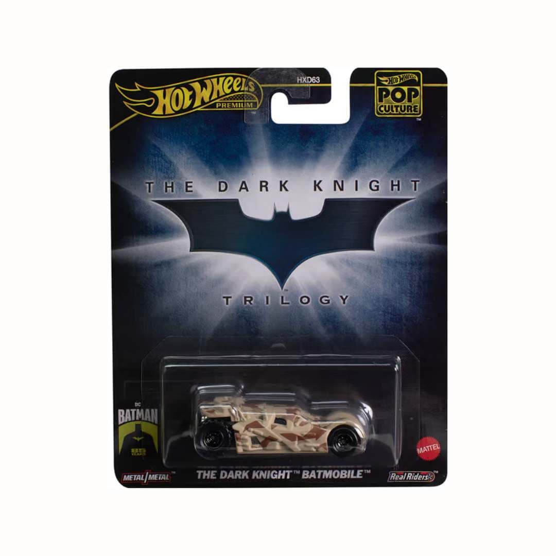 Hot Wheels Premium – The Dark Knight Batmobile | 1:64 Die-Cast Metal/Metal | Real Riders | India