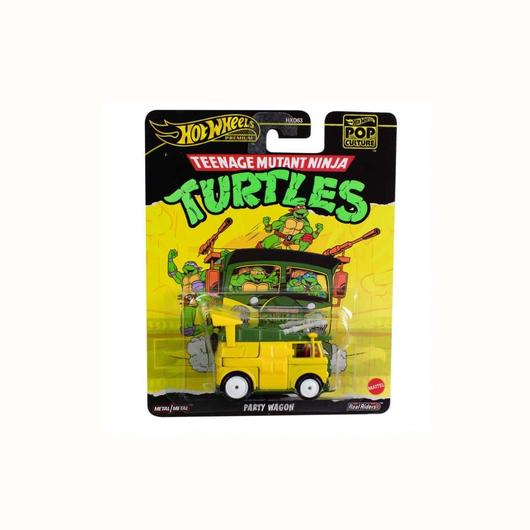 Hot Wheels Premium Teenage Mutant Ninja Turtles Party Wagon – 1:64 Die-Cast Metal/Metal | Real Riders | India