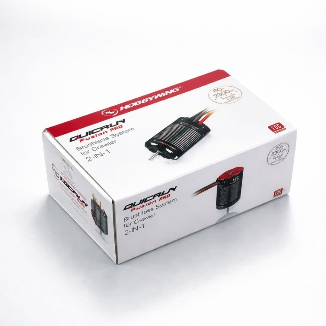 HOBBYWING QUICRUN Fusion Pro 10 – 2-in-1 FOC Brushless Motor & ESC System (1/10 Scale)