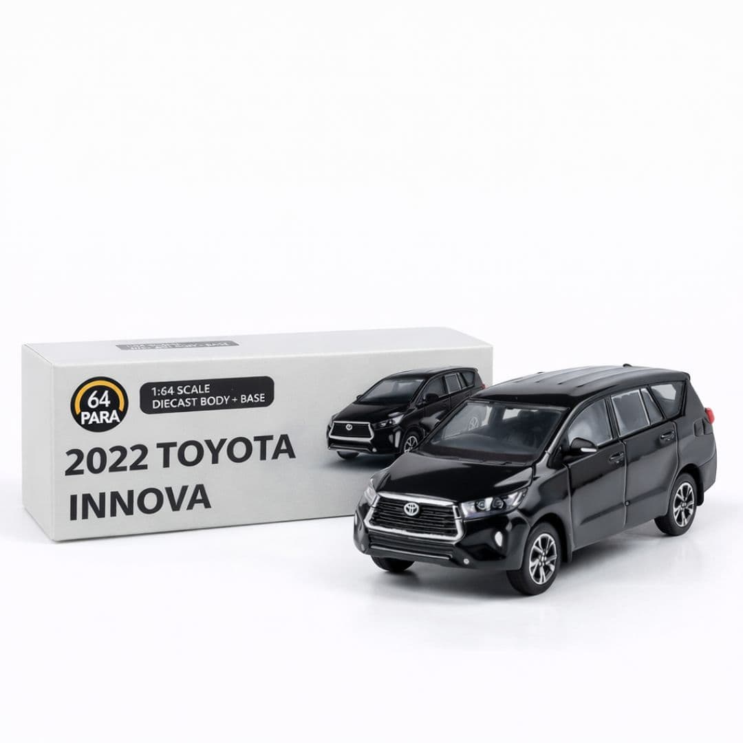 PARA64 Toyota Innova Attitude (Black) | 1:64 Scale Official Die-Cast MPV Model