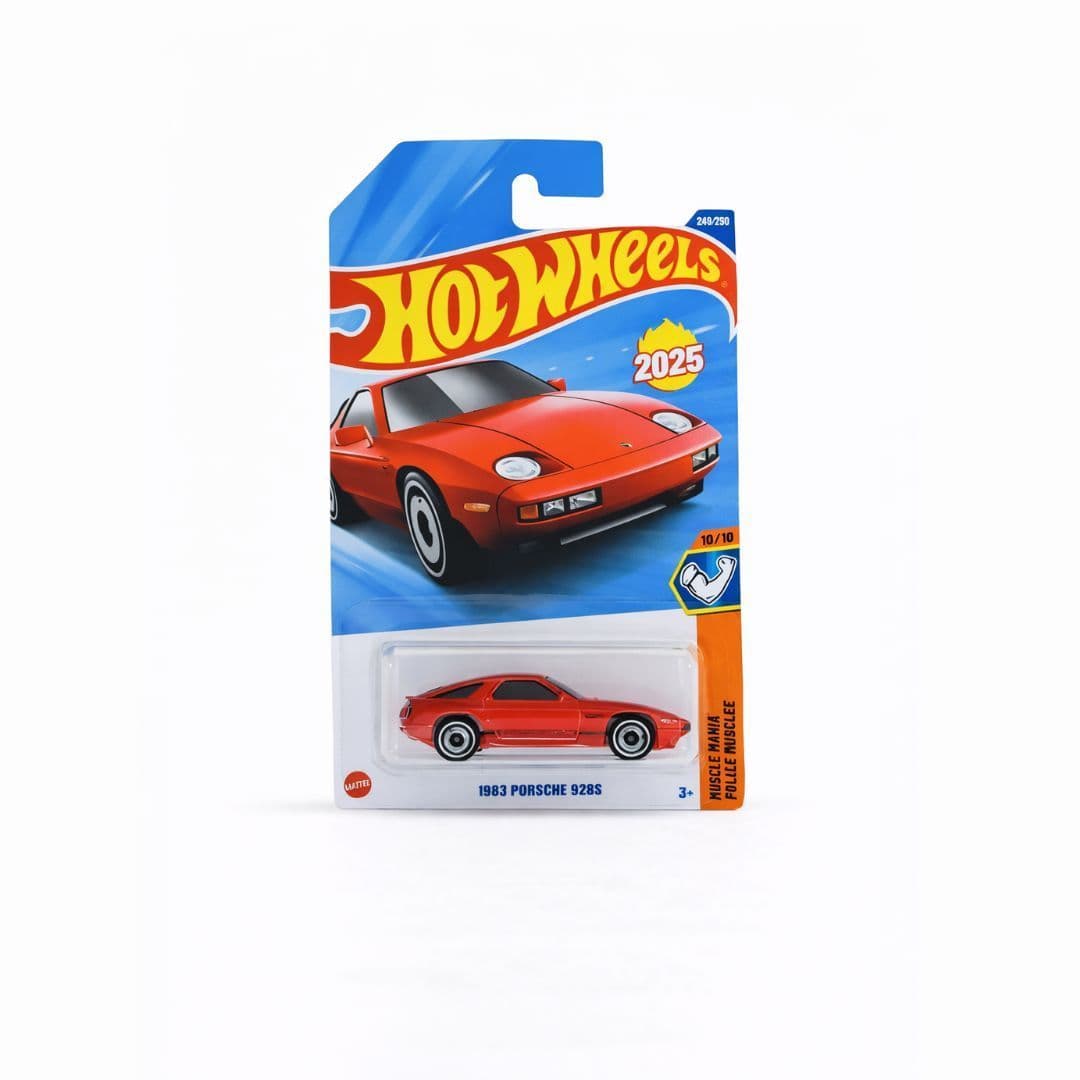 Hot Wheels 1983 Porsche 928S – Red | 1:64 Scale Diecast | Muscle Mania Series | 2025 P Case | 200/250 (Imported)