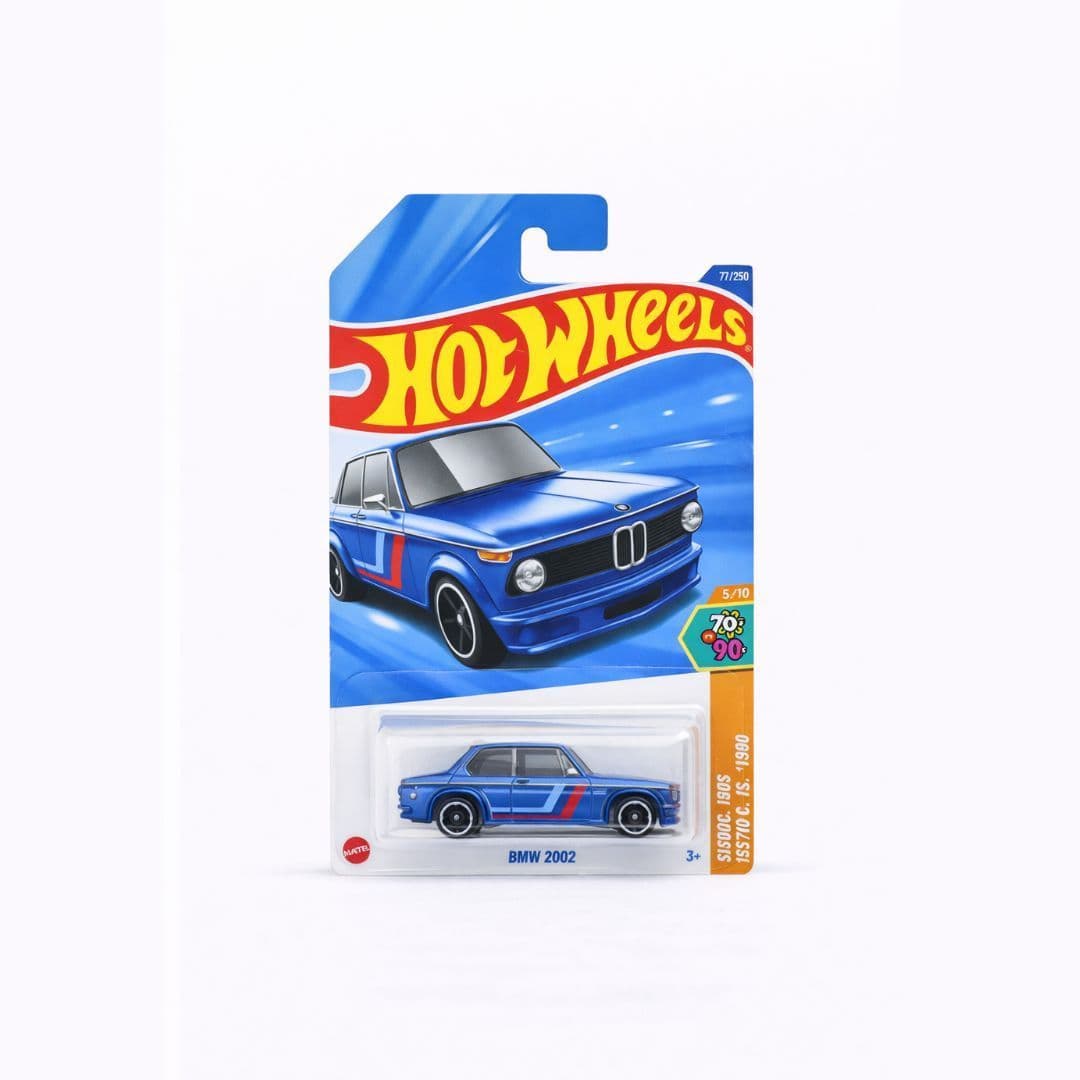 Hot Wheels BMW 2002 – Blue | 1:64 Scale Diecast | Factory Fresh Series | Mainline | Imported