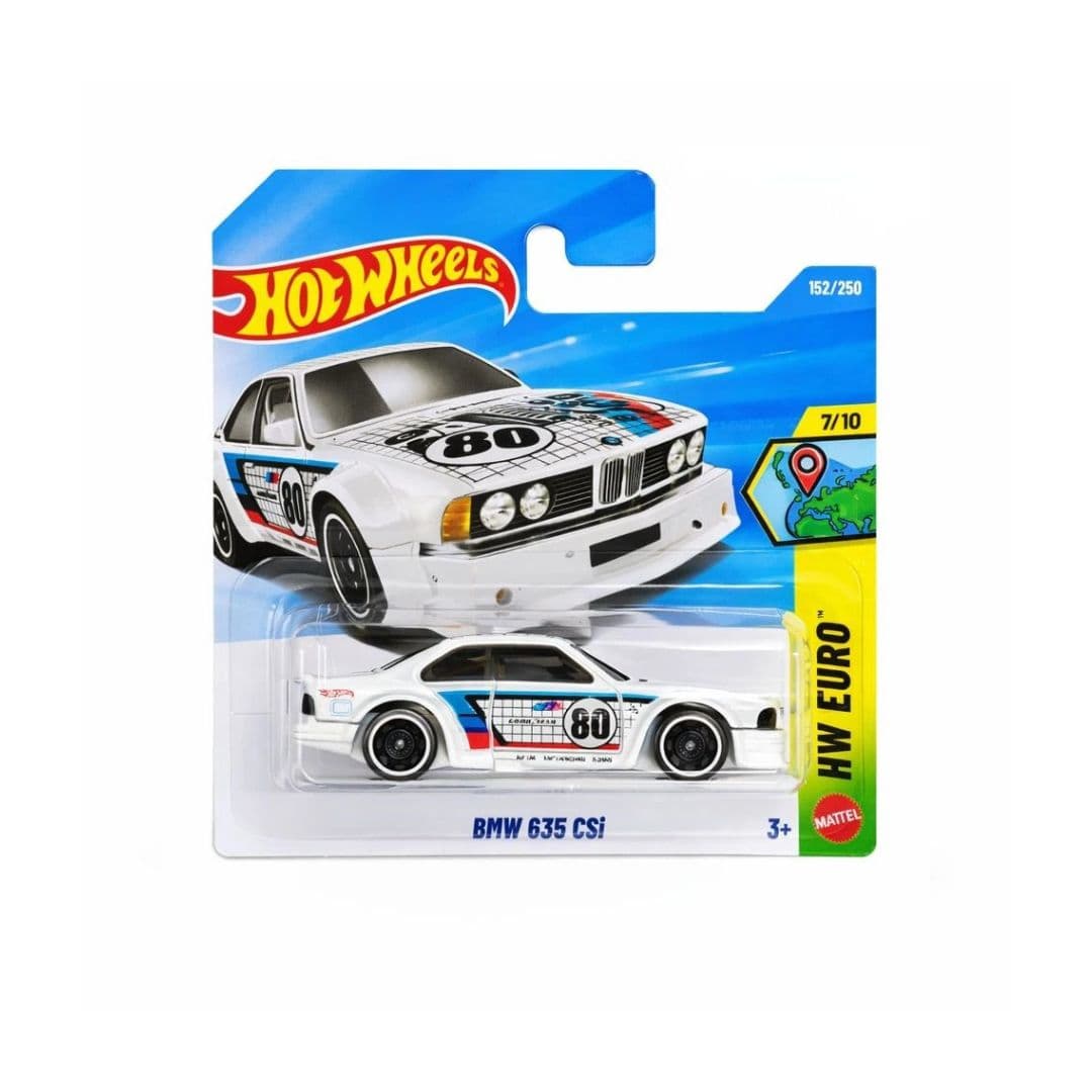 Hot Wheels BMW 635 CSi – HW Euro 7/10 – International Short Card – 1:64 Die-Cast
