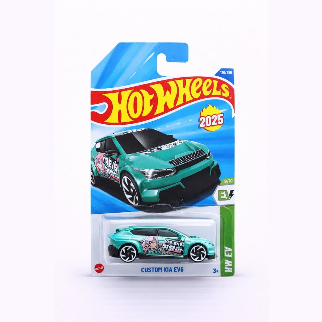Hot Wheels Custom Kia EV6 | 1:64 Scale Diecast Car | HW EV Series 2025 (120/250)