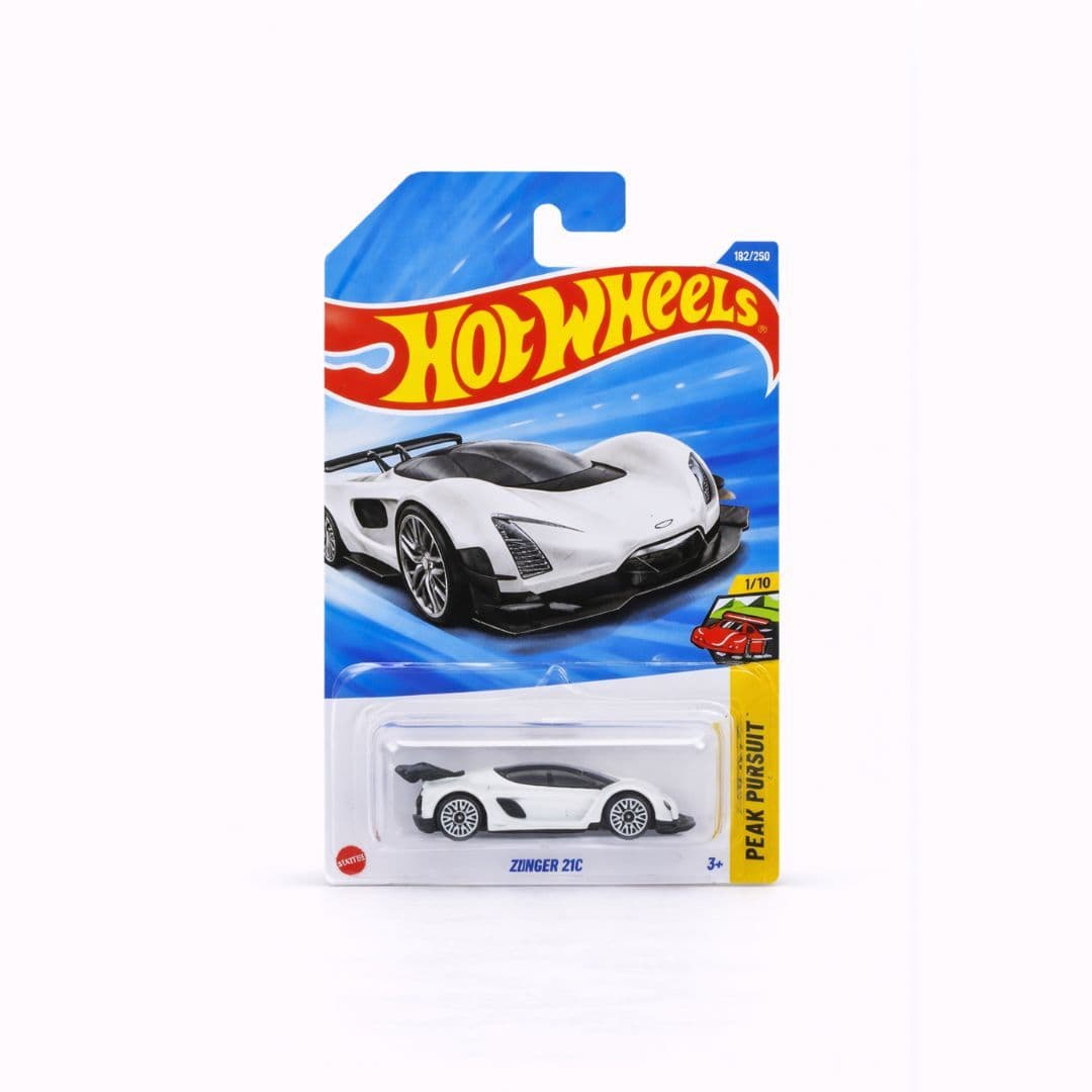Hot Wheels Czinger 21C – White | 1:64 Scale Diecast | Peak Pursuit Series | Mainline | 192/250 (Imported)
