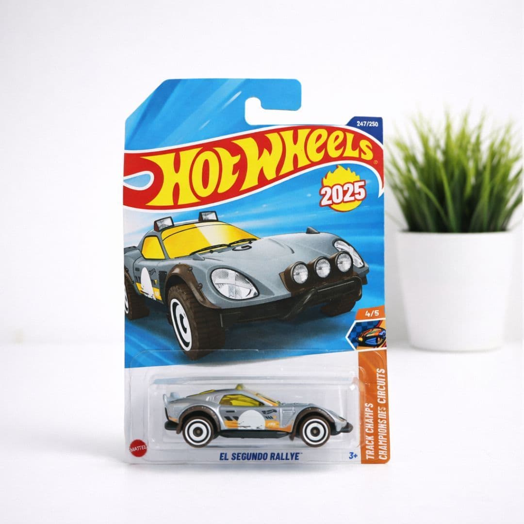 Hot Wheels El Segundo Rallye – Grey | 1:64 Scale Diecast | Track Champs Series | 2025 | 242/250 (Imported)