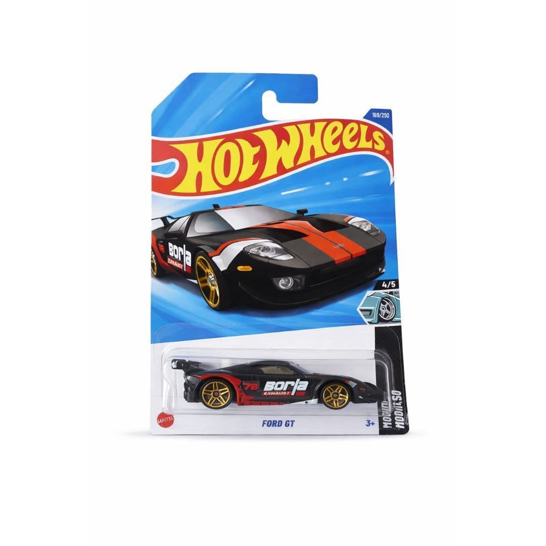 Hot Wheels Ford GT – Black | 1:64 Scale Diecast | HW Modified Series | 2025 N Case | 159/250 (Imported)