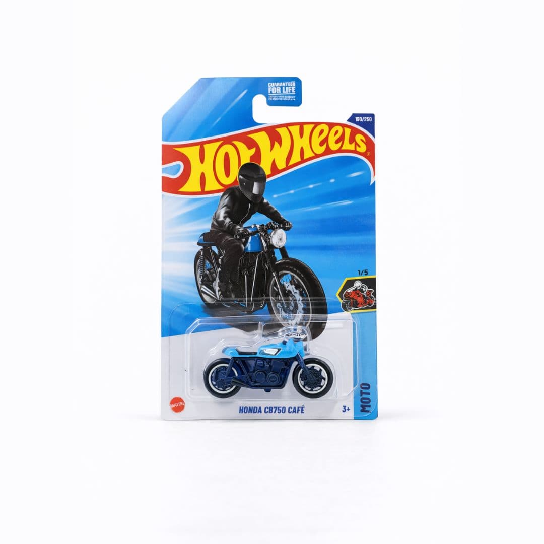 Hot Wheels Honda CB750 Café – Blue | 1:64 Scale Diecast | HW Moto Series | Mainline | 150/250 (Imported)