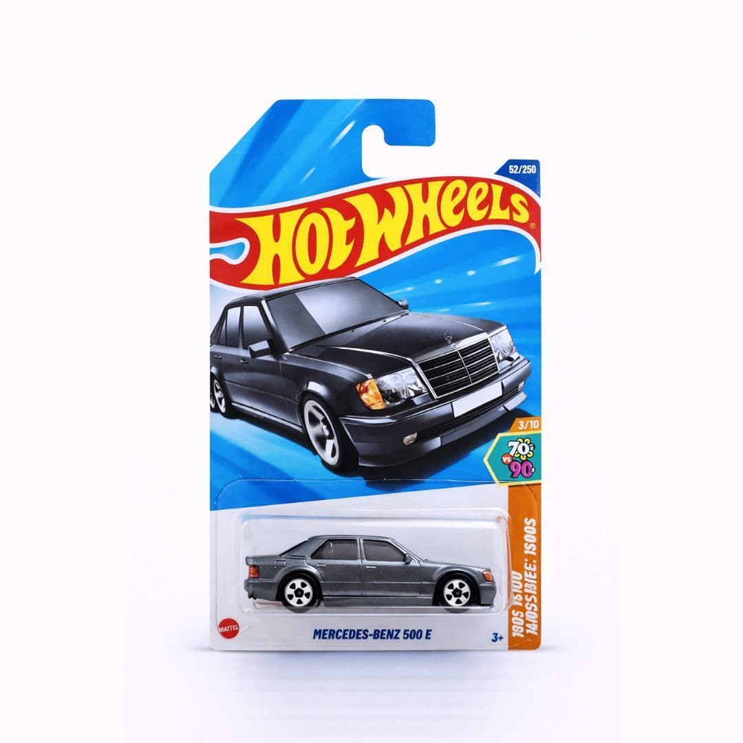 Hot Wheels Mercedes-Benz 500 E | 70s vs 90s | 1:64 Scale Diecast Car (52/250)