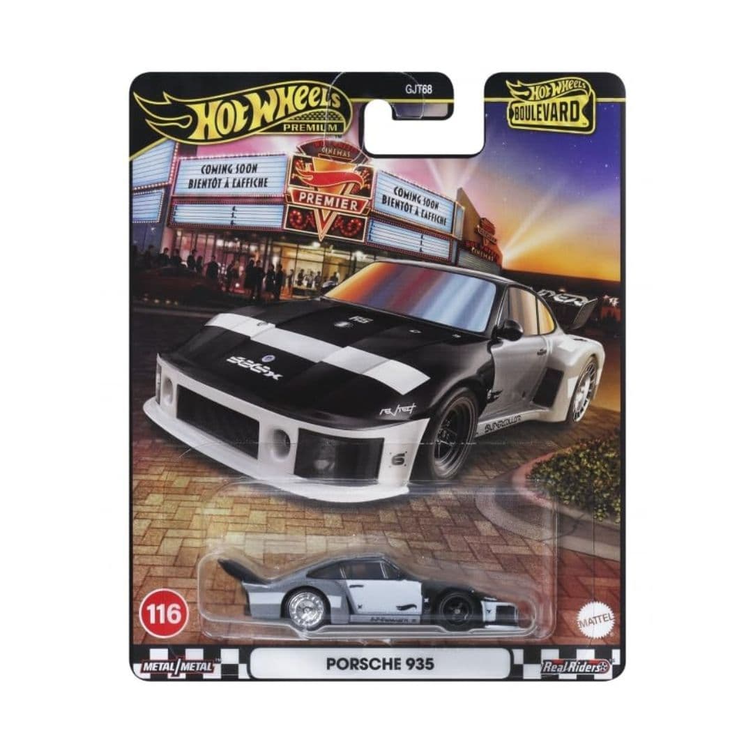 Hot Wheels Premium Boulevard Porsche 935 – 1:64 Die-Cast (Metal/Metal | Real Riders | Collector Edition #116)